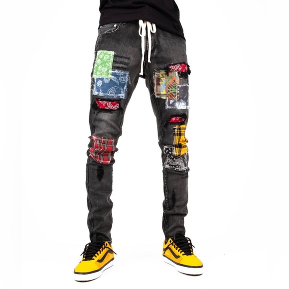 THRT DENIM FEATURE BLACK SKINNY JEANS - Picture 2 of 5